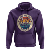 Hiking And Dogs Hoodie Kinda Day Outdoor Lover Dog Owner - Wonder Print Shop