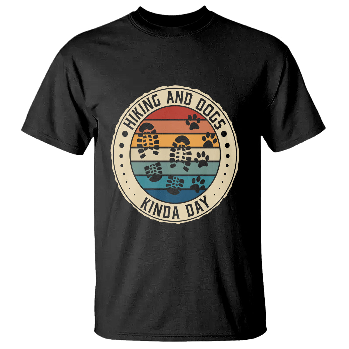 Hiking And Dogs T Shirt Kinda Day Outdoor Lover Dog Owner - Wonder Print Shop
