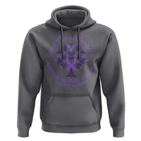 Alzheimer Awareness Hoodie Love Never Forgets Remember For Those Who Cannot Purple Ribbon - Wonder Print Shop