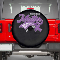 Dementia Awareness Spare Tire Cover Memories Matter Purple Ribbon Alzheimer