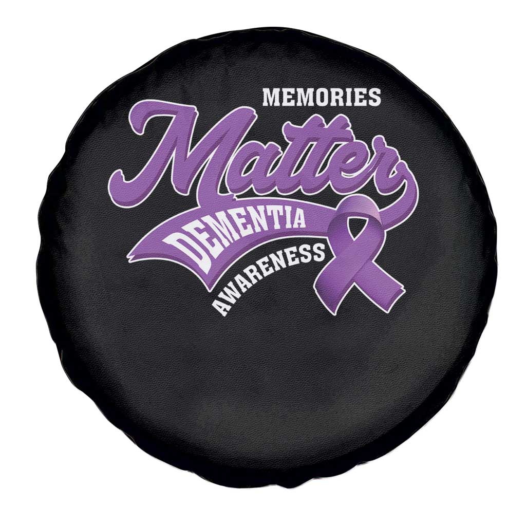 Dementia Awareness Spare Tire Cover Memories Matter Purple Ribbon Alzheimer