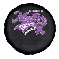 Dementia Awareness Spare Tire Cover Memories Matter Purple Ribbon Alzheimer