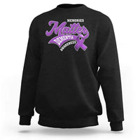 Dementia Awareness Sweatshirt Memories Matter Purple Ribbon Alzheimer - Wonder Print Shop