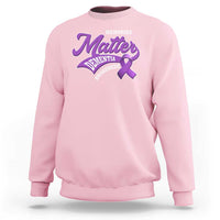 Dementia Awareness Sweatshirt Memories Matter Purple Ribbon Alzheimer - Wonder Print Shop