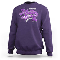 Dementia Awareness Sweatshirt Memories Matter Purple Ribbon Alzheimer - Wonder Print Shop