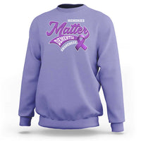 Dementia Awareness Sweatshirt Memories Matter Purple Ribbon Alzheimer - Wonder Print Shop