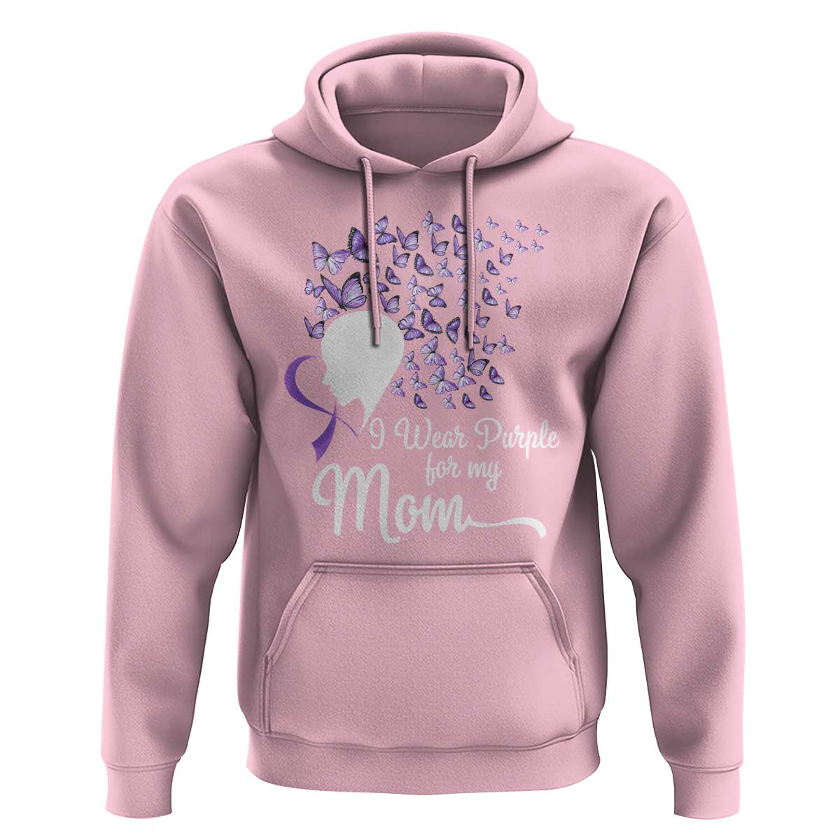 Alzheimer Awareness Hoodie I Wear Purple For My Mom Dementia - Wonder Print Shop