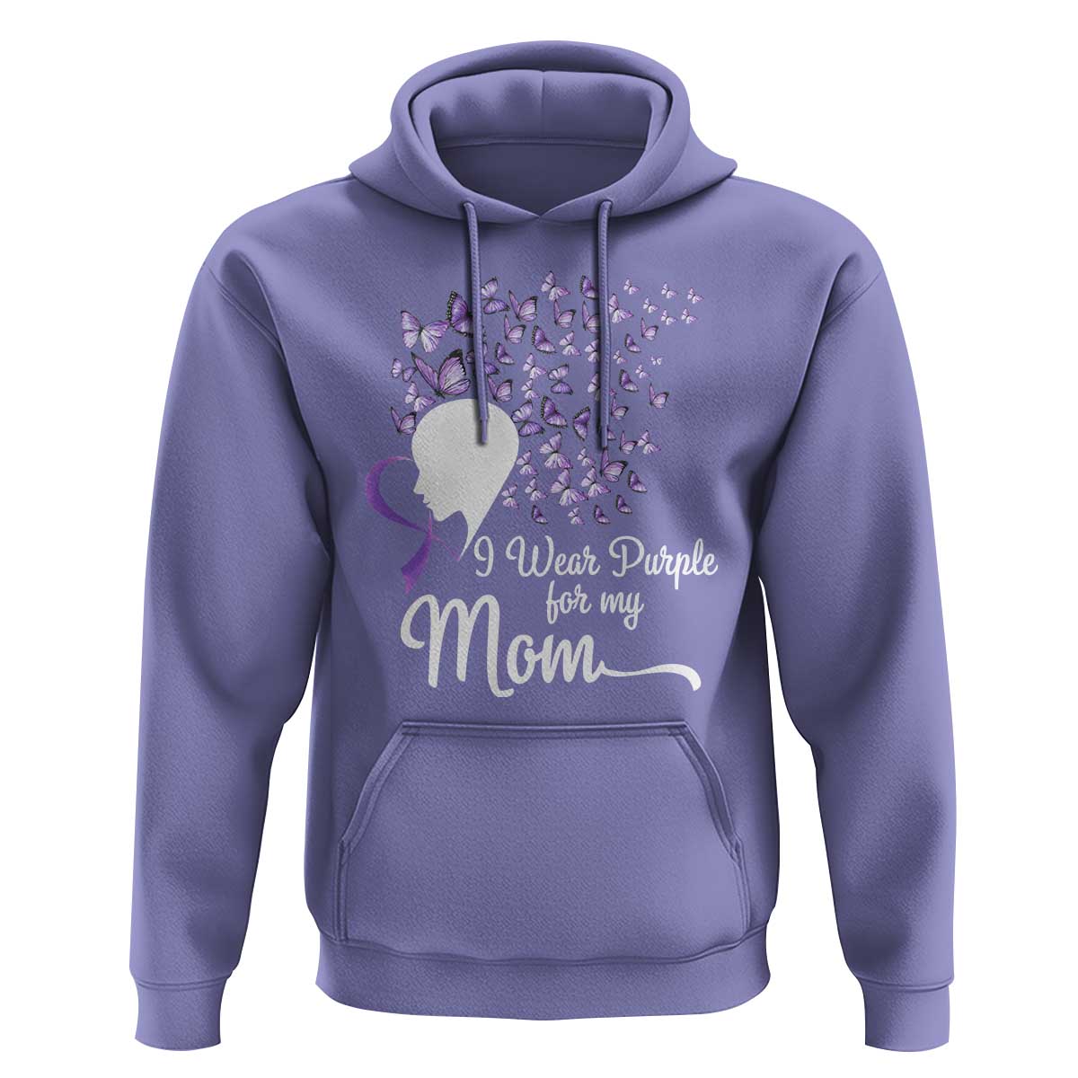 Alzheimer Awareness Hoodie I Wear Purple For My Mom Dementia - Wonder Print Shop