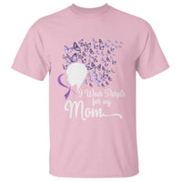 Alzheimer Awareness T Shirt I Wear Purple For My Mom Dementia - Wonder Print Shop