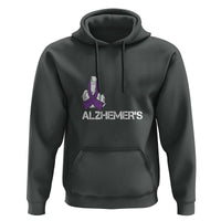 Fuck Alzheimer's Dementia Purple Ribbon Hoodie - Wonder Print Shop