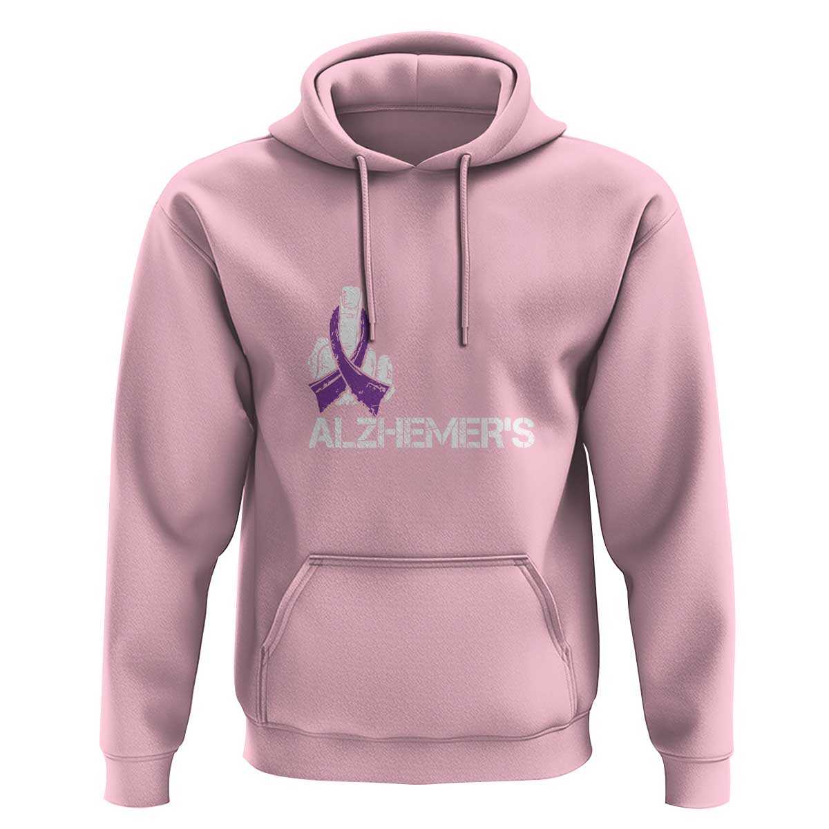 Fuck Alzheimer's Dementia Purple Ribbon Hoodie - Wonder Print Shop