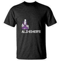 Fuck Alzheimer's Dementia Purple Ribbon T Shirt - Wonder Print Shop