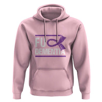 Fuck Dementia Alzheimer Purple Ribbon Hoodie - Wonder Print Shop