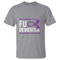 Fuck Dementia Alzheimer Purple Ribbon T Shirt - Wonder Print Shop