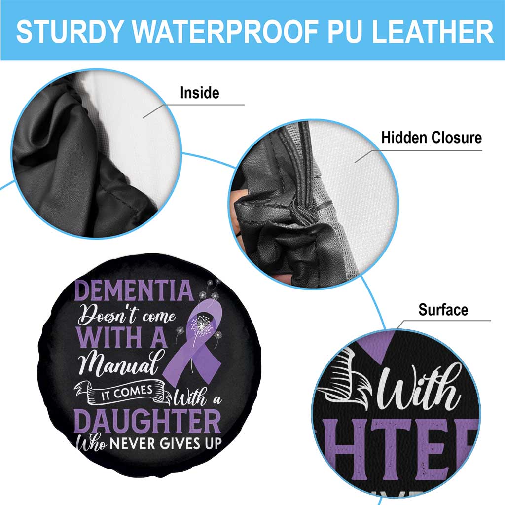 Alzheimer Awareness Spare Tire Cover Dementia Comes With A Daughter Who Never Gives Up