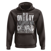 Glioblastoma Awareness Hoodie One Day Everything Changed Brain Tumor - Wonder Print Shop