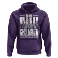 Glioblastoma Awareness Hoodie One Day Everything Changed Brain Tumor - Wonder Print Shop