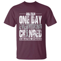 Glioblastoma Awareness T Shirt One Day Everything Changed Brain Tumor - Wonder Print Shop