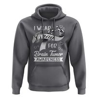 I Wear Gray For Brain Tumor Awareness Hoodie - Wonder Print Shop