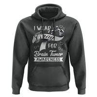 I Wear Gray For Brain Tumor Awareness Hoodie - Wonder Print Shop