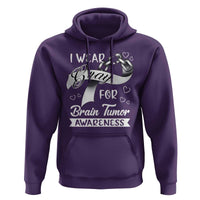 I Wear Gray For Brain Tumor Awareness Hoodie - Wonder Print Shop