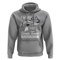 I Wear Gray For Brain Tumor Awareness Hoodie - Wonder Print Shop