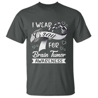 I Wear Gray For Brain Tumor Awareness T Shirt - Wonder Print Shop
