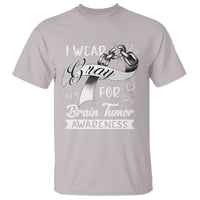 I Wear Gray For Brain Tumor Awareness T Shirt - Wonder Print Shop