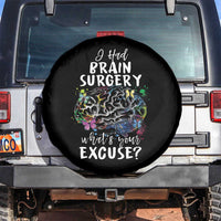 Brain Tumor Awareness Spare Tire Cover I Had Brain Surgery What's Your Excuse