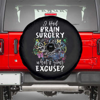 Brain Tumor Awareness Spare Tire Cover I Had Brain Surgery What's Your Excuse