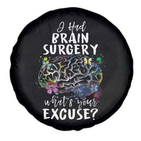 Brain Tumor Awareness Spare Tire Cover I Had Brain Surgery What's Your Excuse