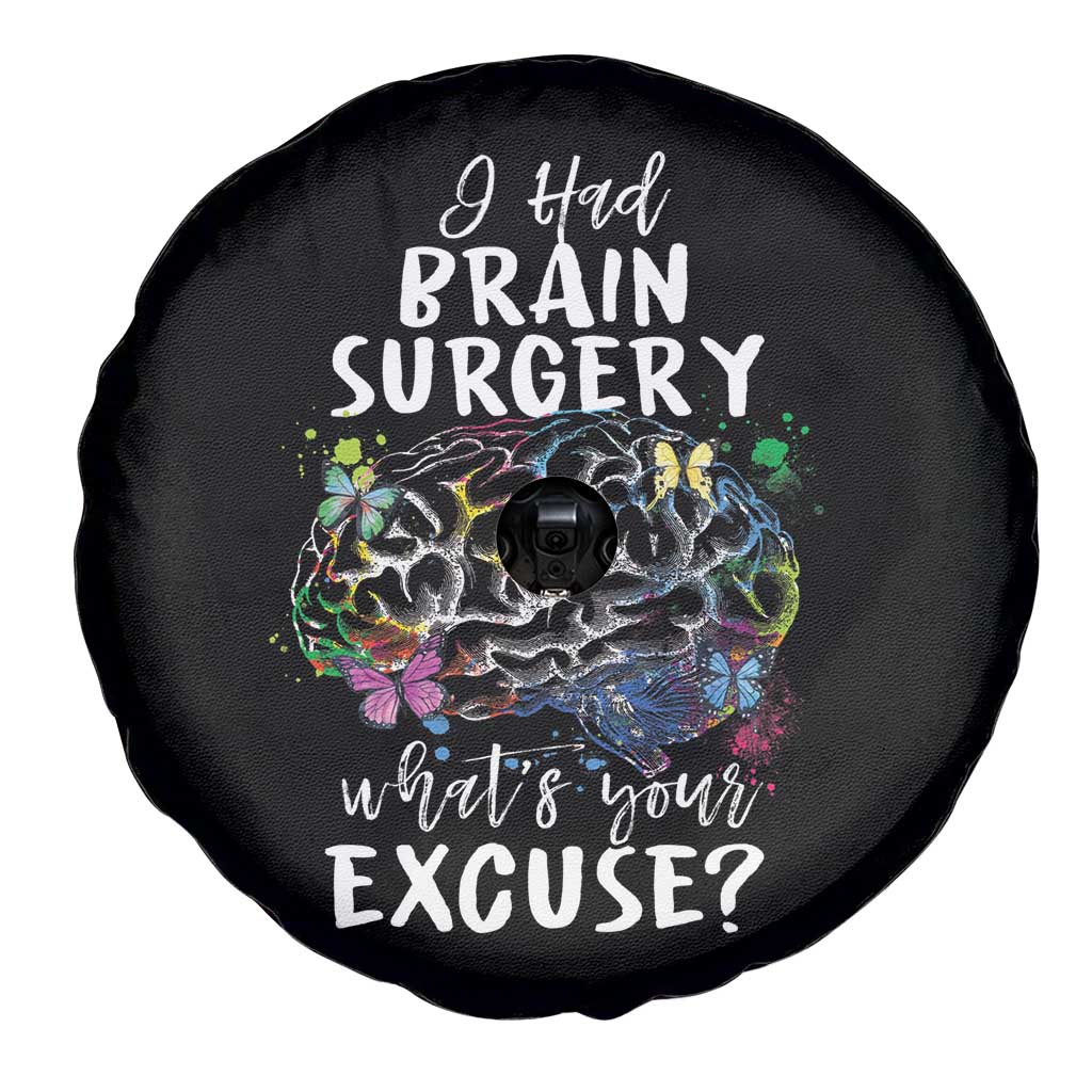 Brain Tumor Awareness Spare Tire Cover I Had Brain Surgery What's Your Excuse