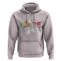 Hope Brain Tumor Awareness Gray Ribbon Hoodie - Wonder Print Shop