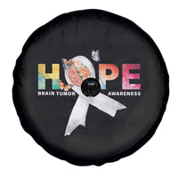 Hope Brain Tumor Awareness Gray Ribbon Spare Tire Cover