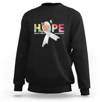 Hope Brain Tumor Awareness Gray Ribbon Sweatshirt - Wonder Print Shop