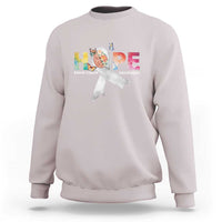 Hope Brain Tumor Awareness Gray Ribbon Sweatshirt - Wonder Print Shop