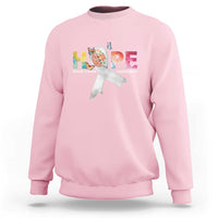 Hope Brain Tumor Awareness Gray Ribbon Sweatshirt - Wonder Print Shop