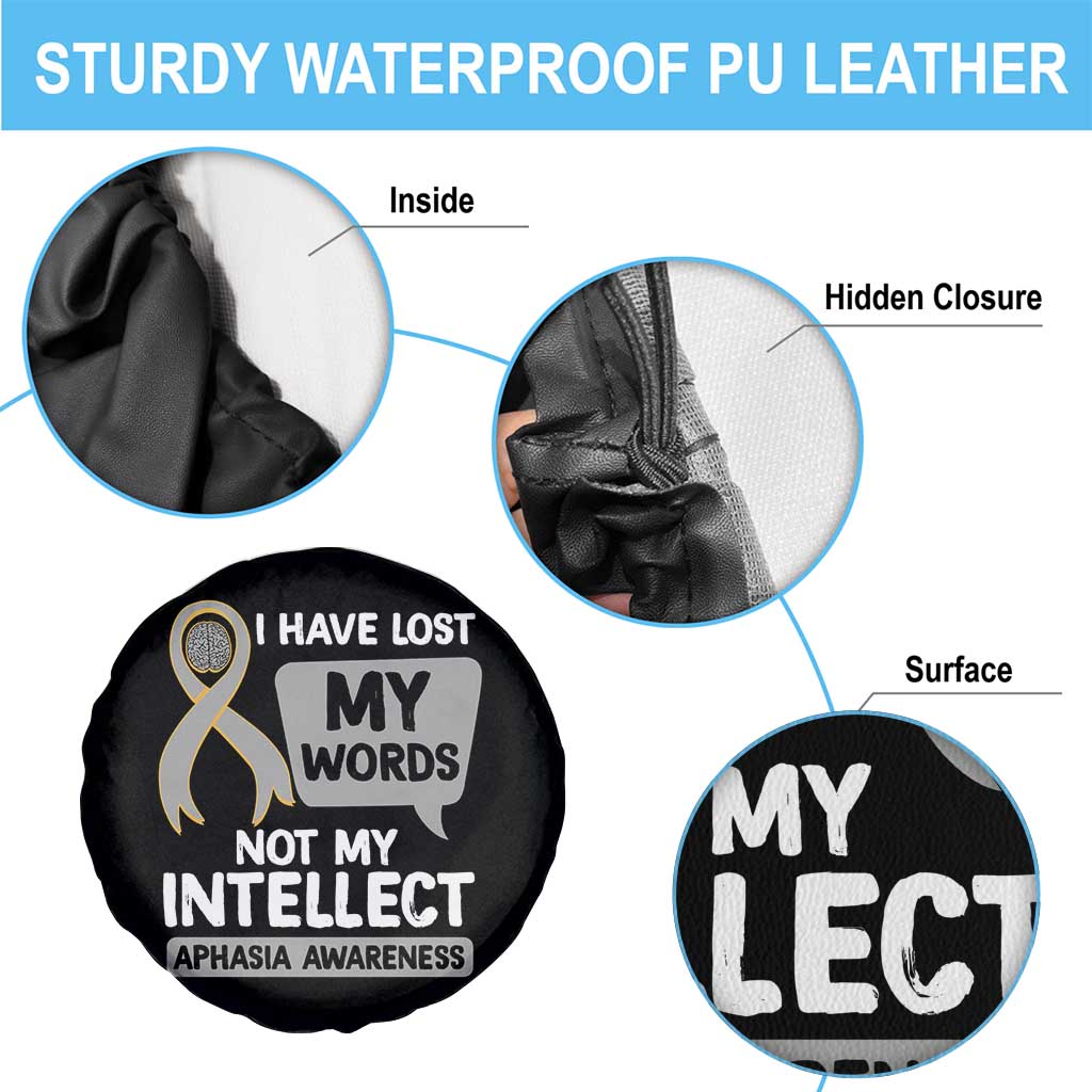 Aphasia Awareness Spare Tire Cover I Have Lost My Words Not My Intellect