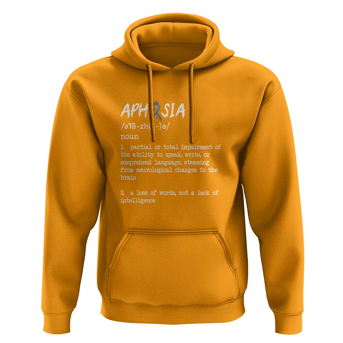 Funny Educational Aphasia Definition Hoodie A Loss Of Words Not A Lack Of Intelligence - Wonder Print Shop