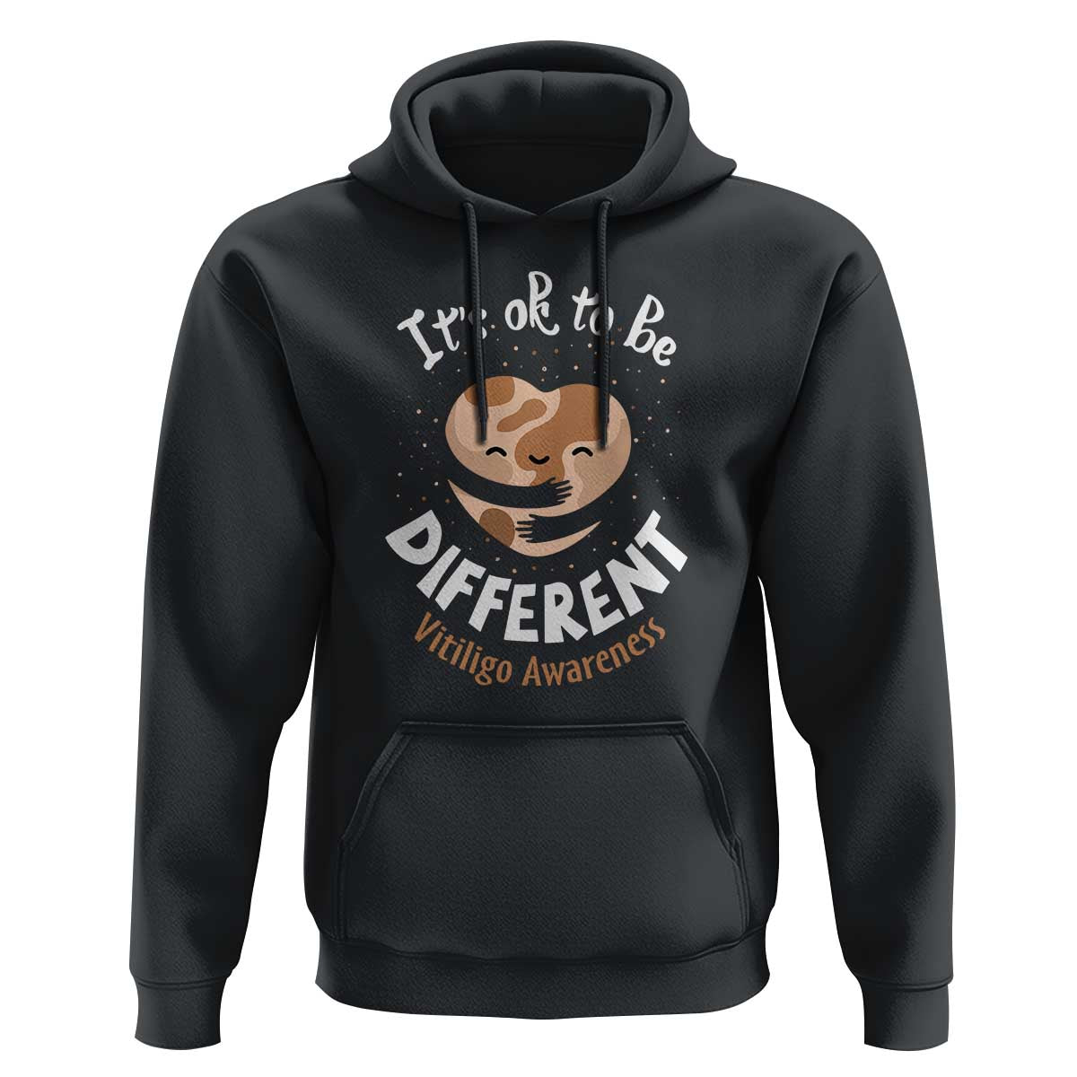 Vitiligo Awareness Hoodie Its Ok To Be Different - Wonder Print Shop