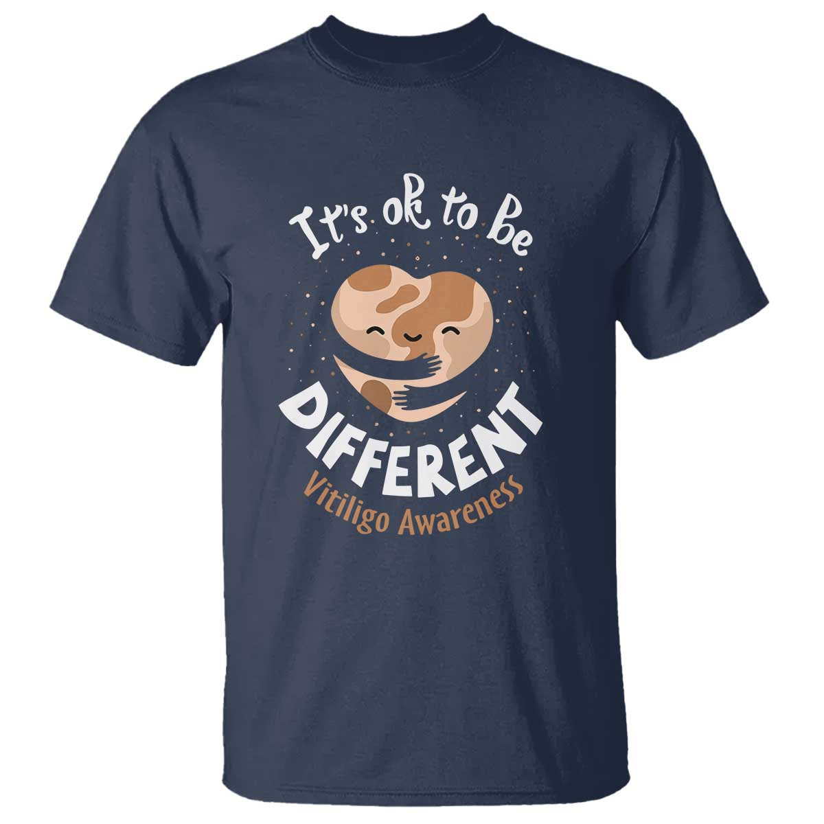 Vitiligo Awareness T Shirt Its Ok To Be Different - Wonder Print Shop