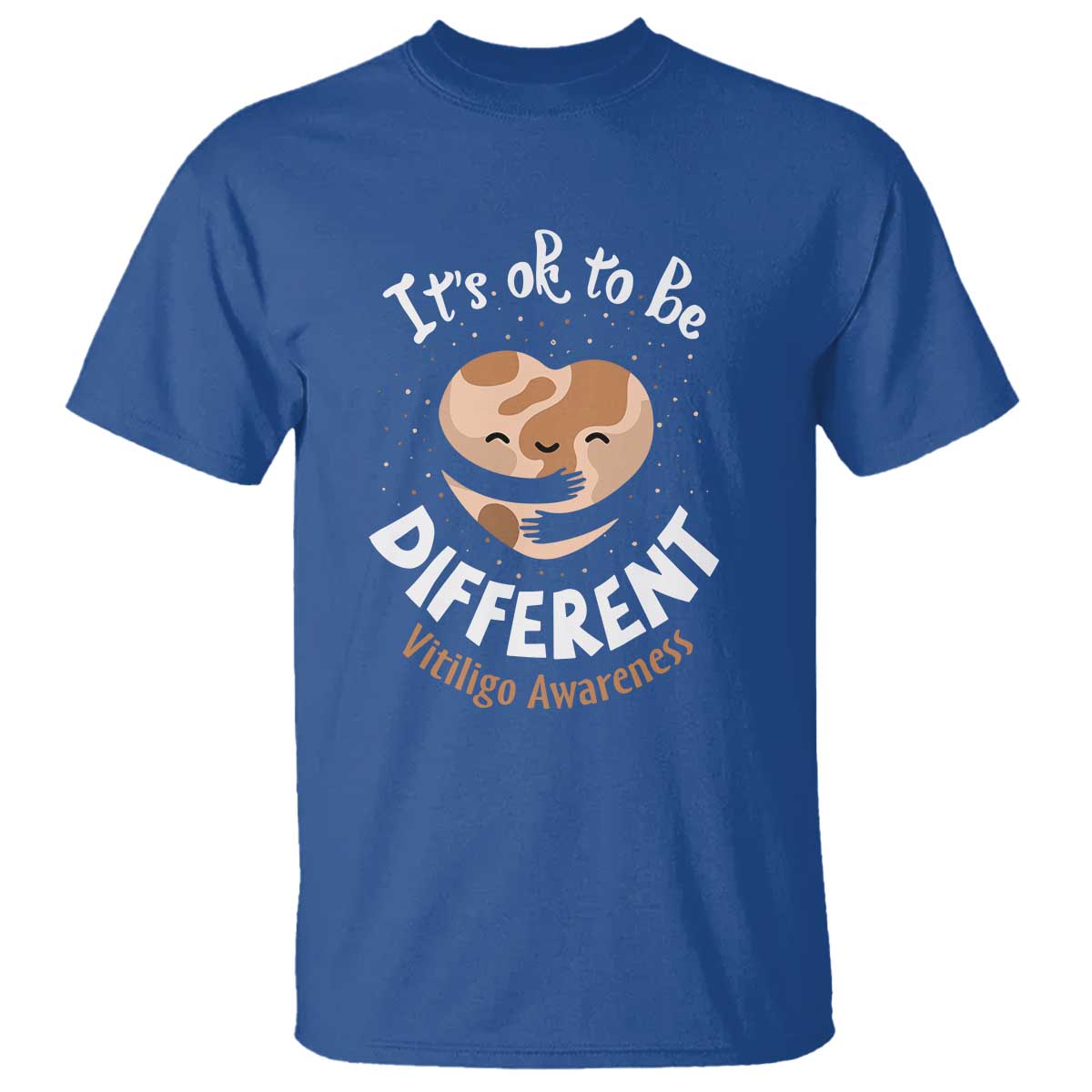 Vitiligo Awareness T Shirt Its Ok To Be Different - Wonder Print Shop