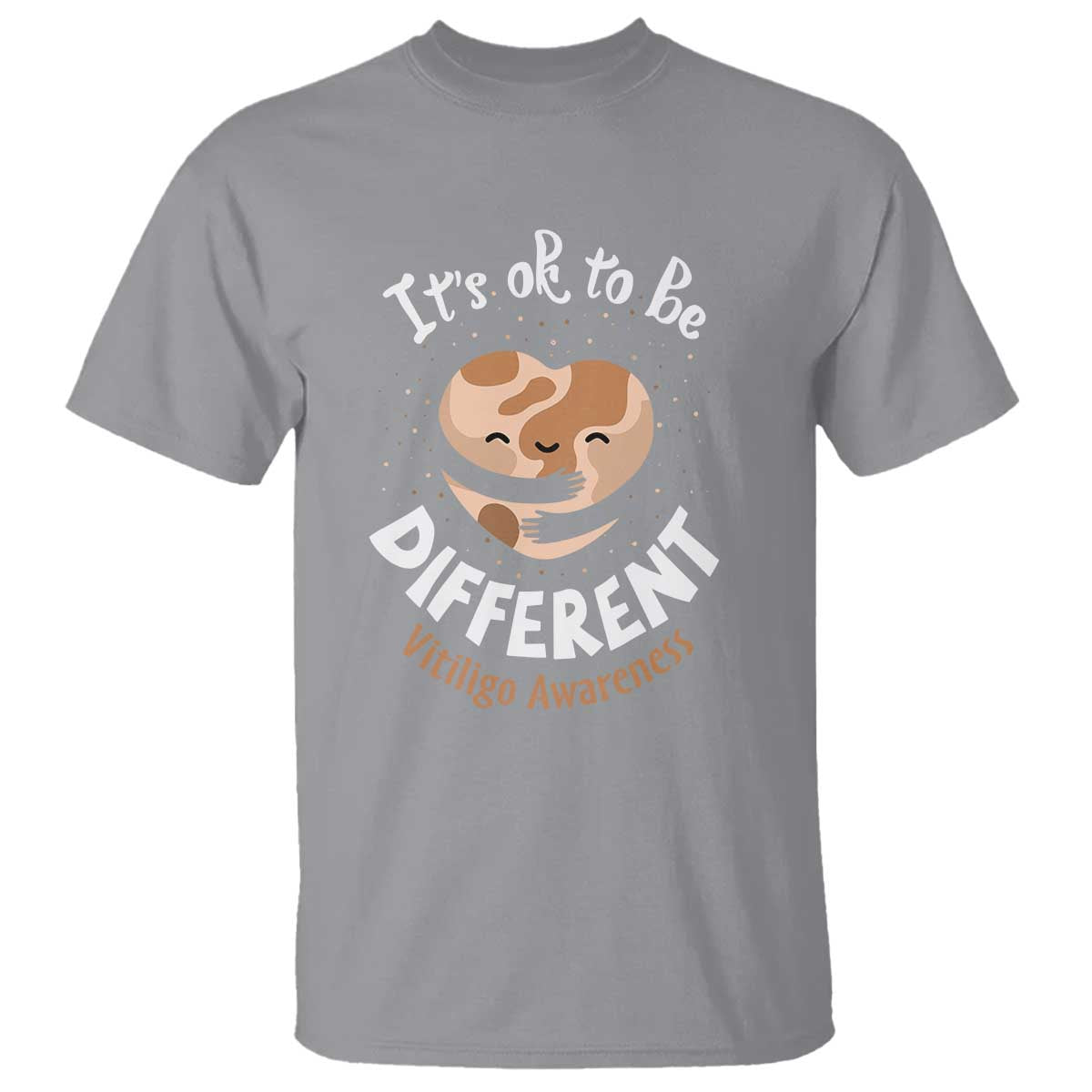Vitiligo Awareness T Shirt Its Ok To Be Different - Wonder Print Shop