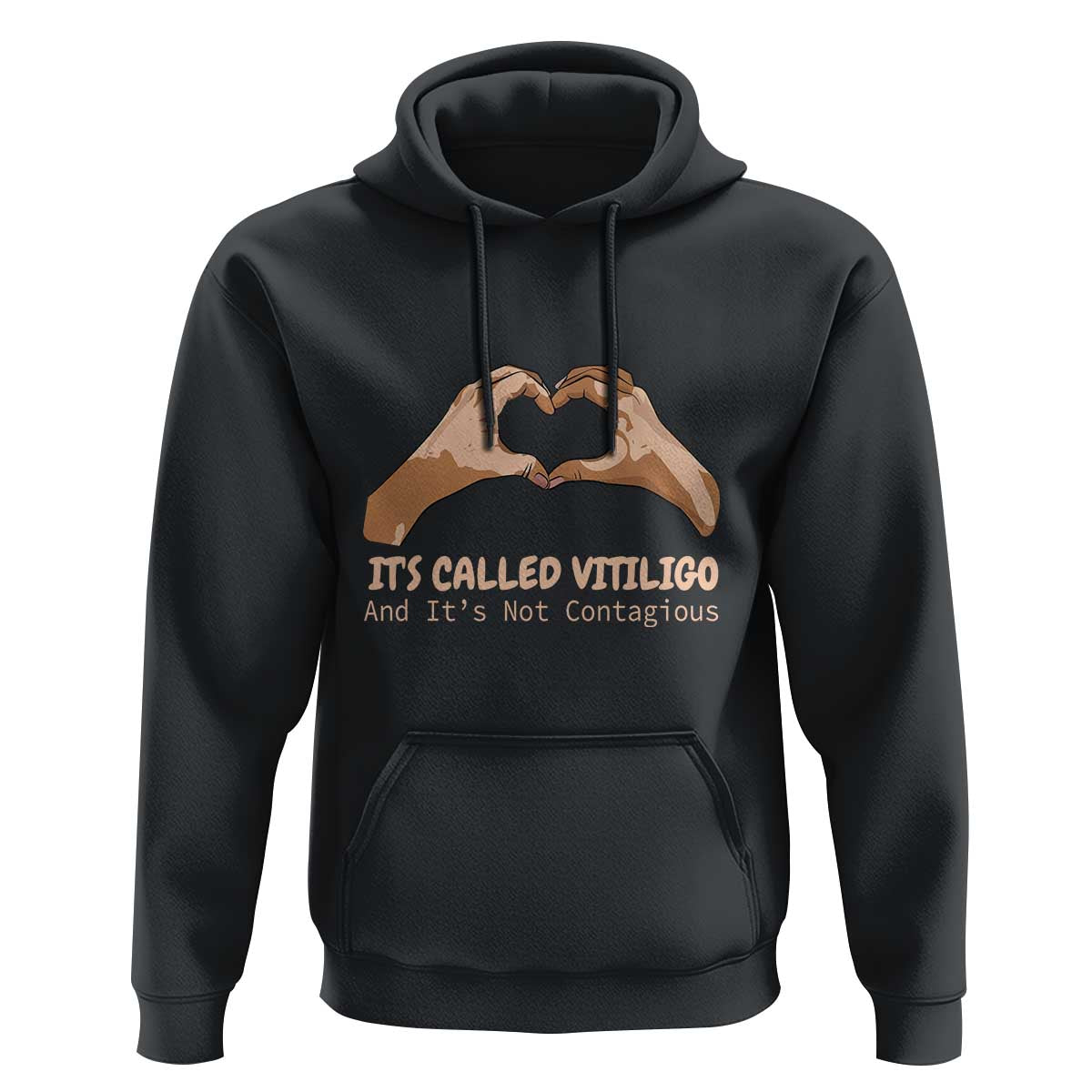 Vitiligo Awareness Hoodie It's Called Vitiligo And It's Not Contagious - Wonder Print Shop