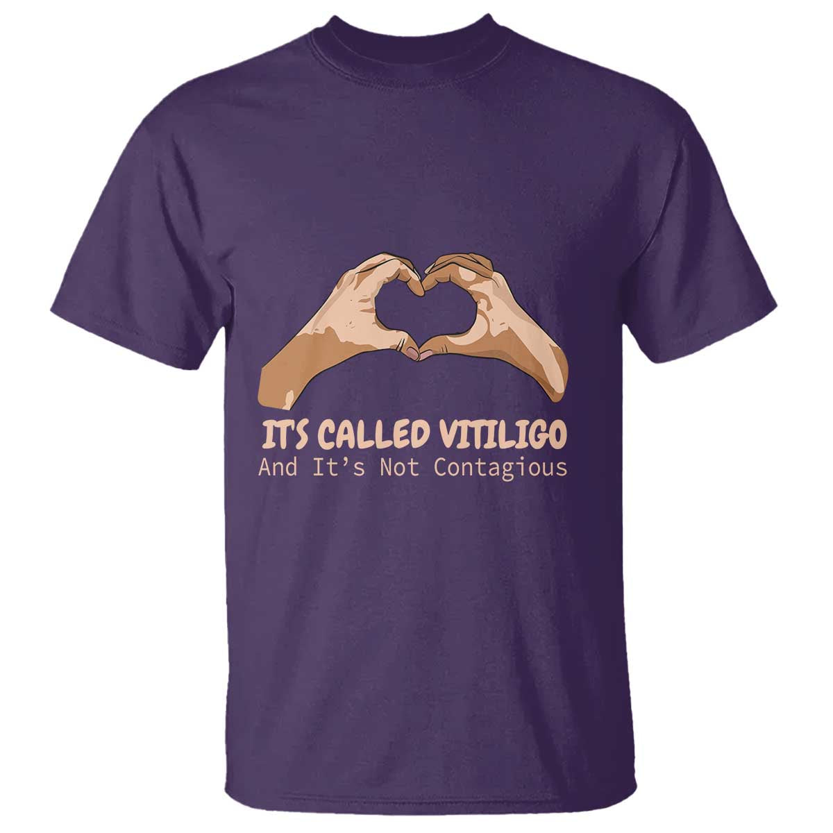 Vitiligo Awareness T Shirt It's Called Vitiligo And It's Not Contagious - Wonder Print Shop