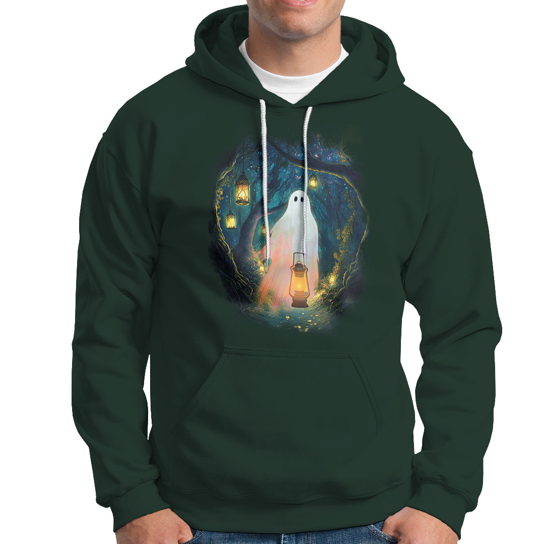 Ghost Hoodie Ghost In The Forest Shirt - Wonder Print Shop