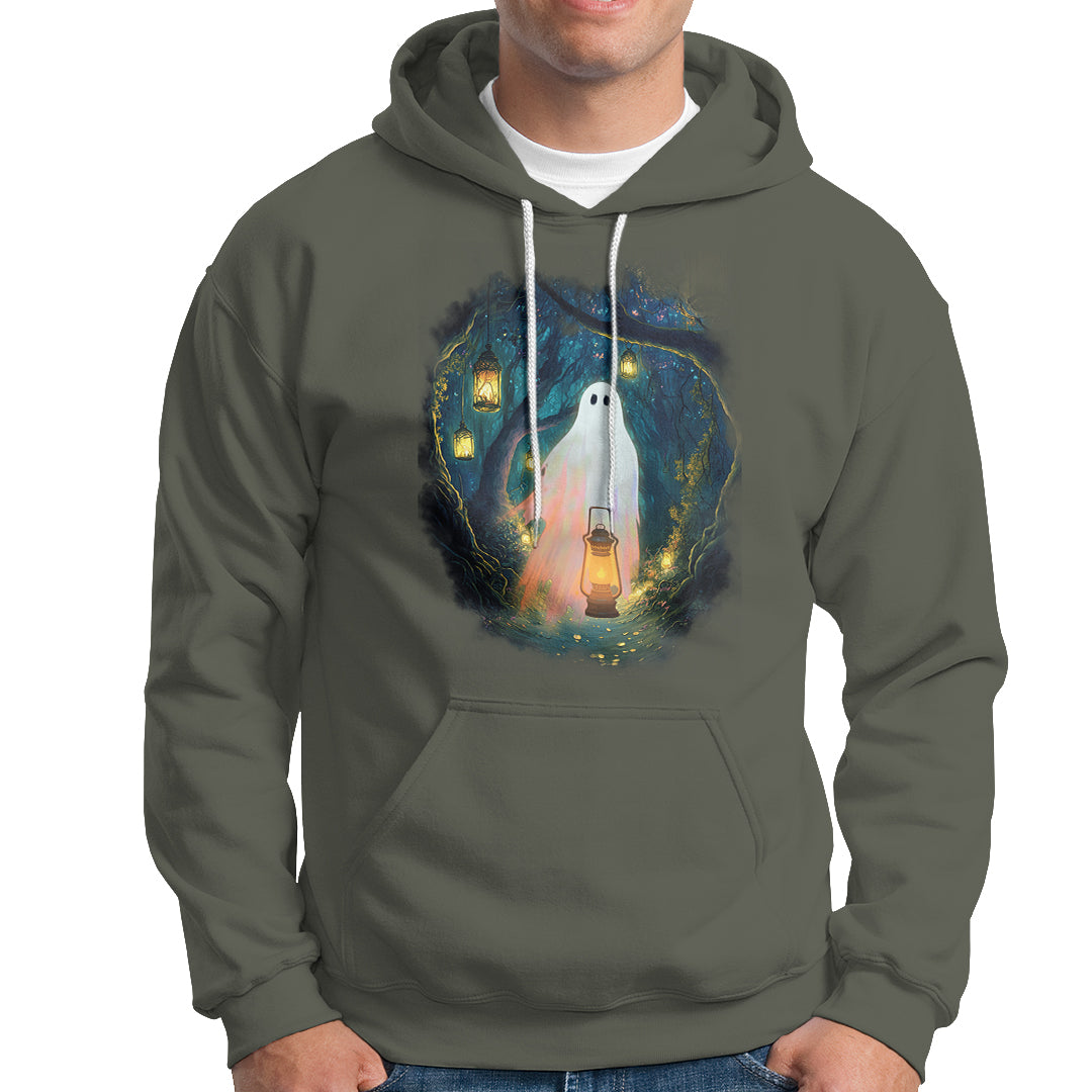Ghost Hoodie Ghost In The Forest Shirt - Wonder Print Shop