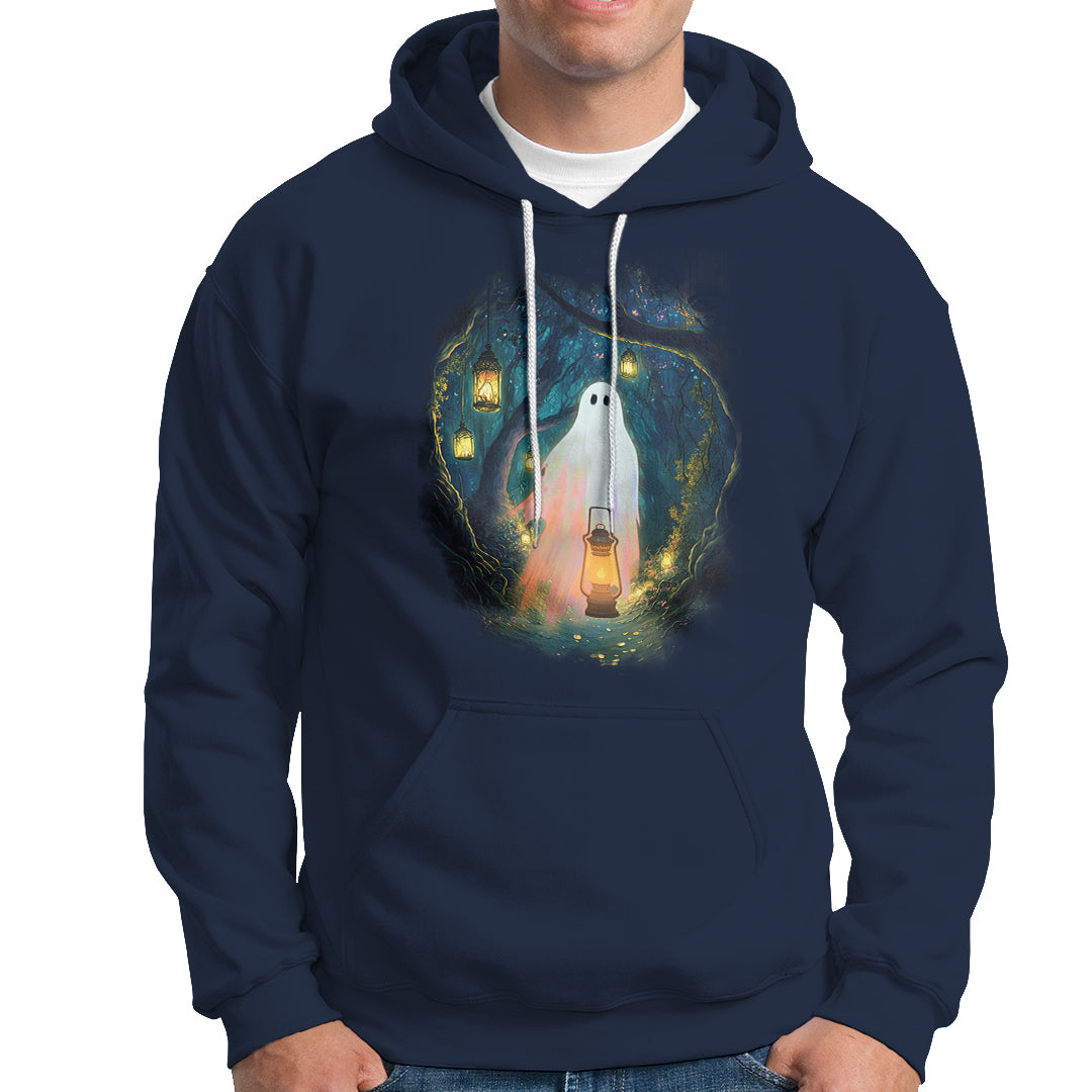 Ghost Hoodie Ghost In The Forest Shirt - Wonder Print Shop