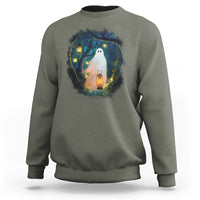 Ghost Sweatshirt Ghost In The Forest Shirt - Wonder Print Shop