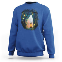 Ghost Sweatshirt Ghost In The Forest Shirt - Wonder Print Shop